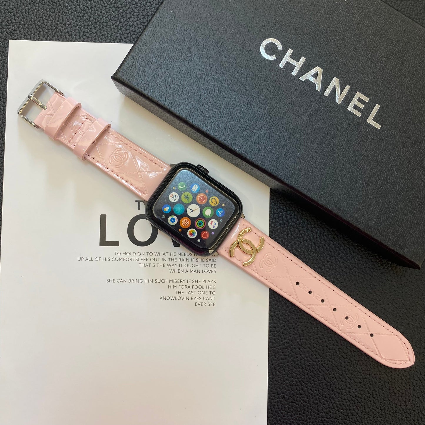 Leathe Watch Pink-DLG240509