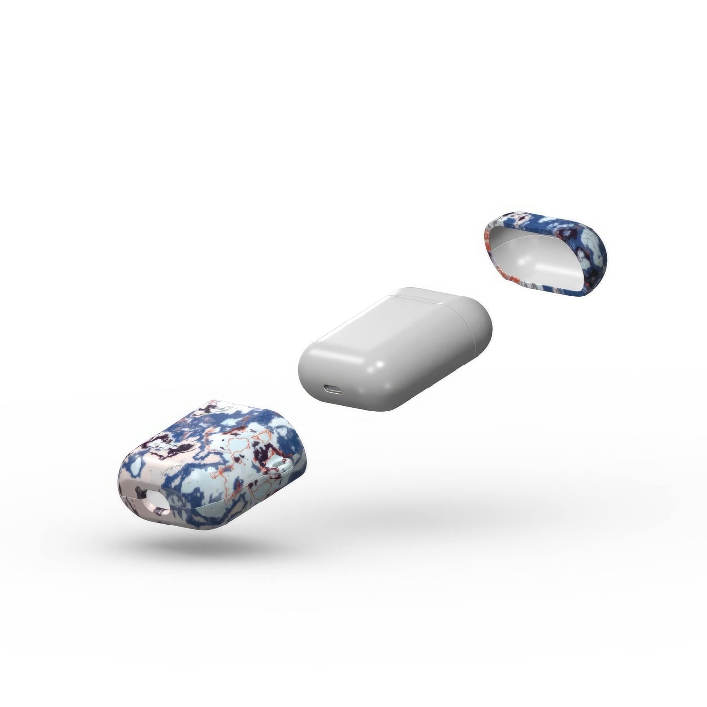 Blue Marble Mist Tough Apple AirPods Case