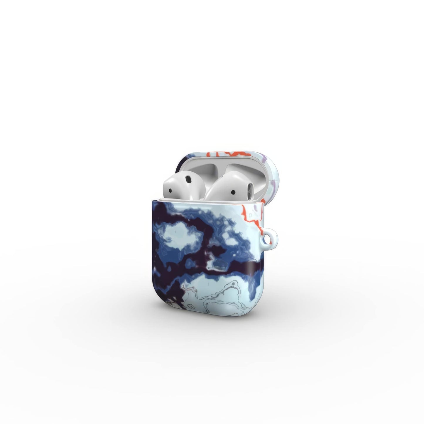 Blue Marble Veins Tough Apple AirPods Case