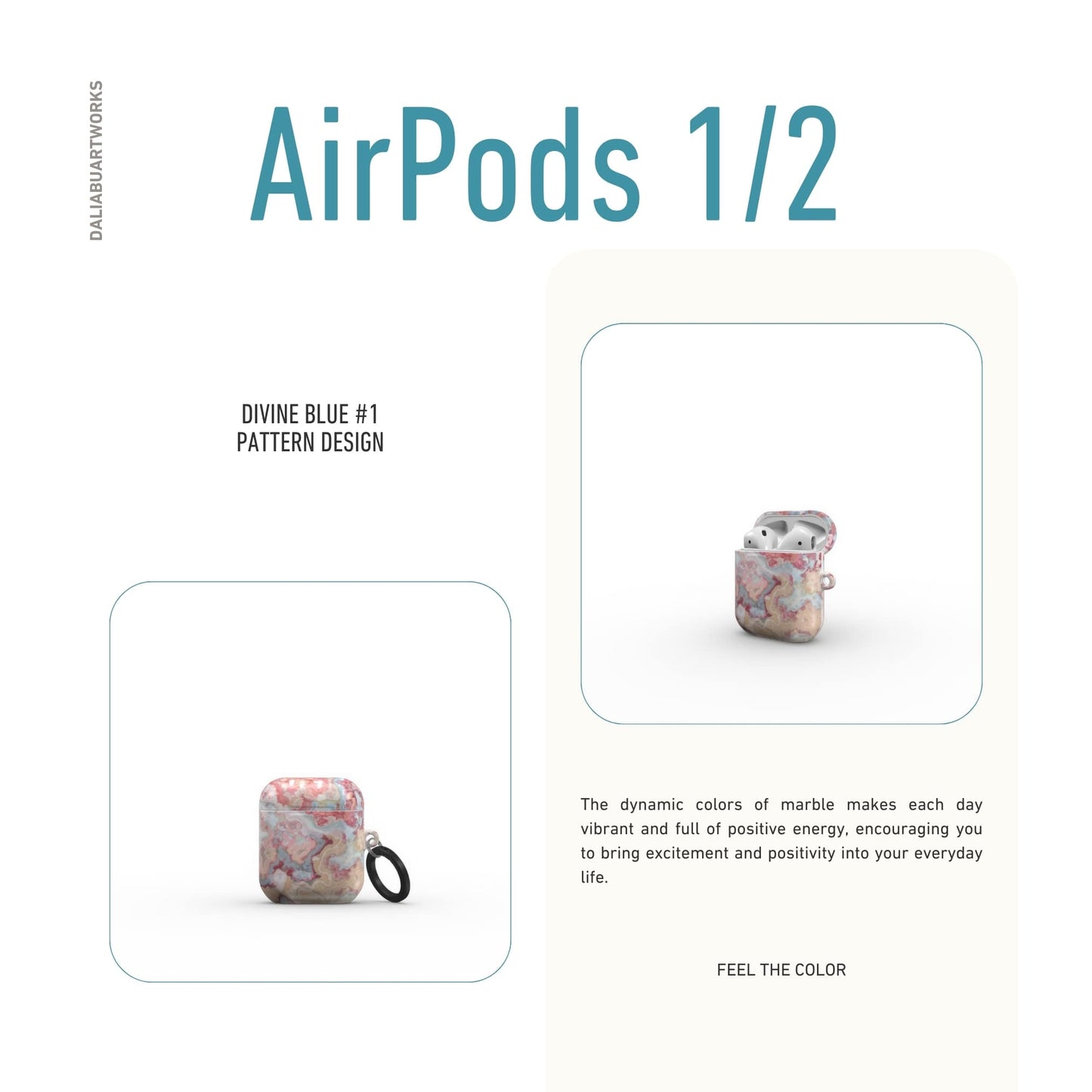 Divine Blue Tough Apple AirPods Case