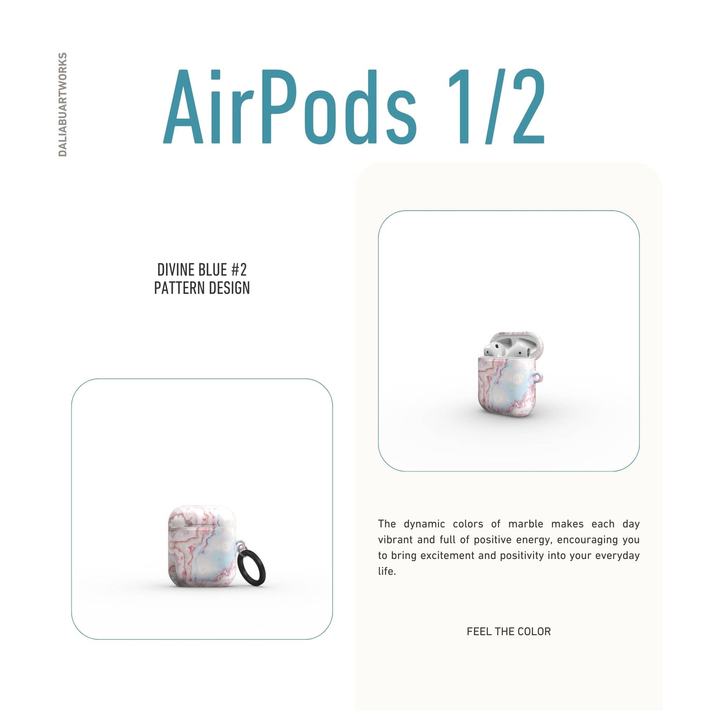 Divine Blue River Tough Apple AirPods Case