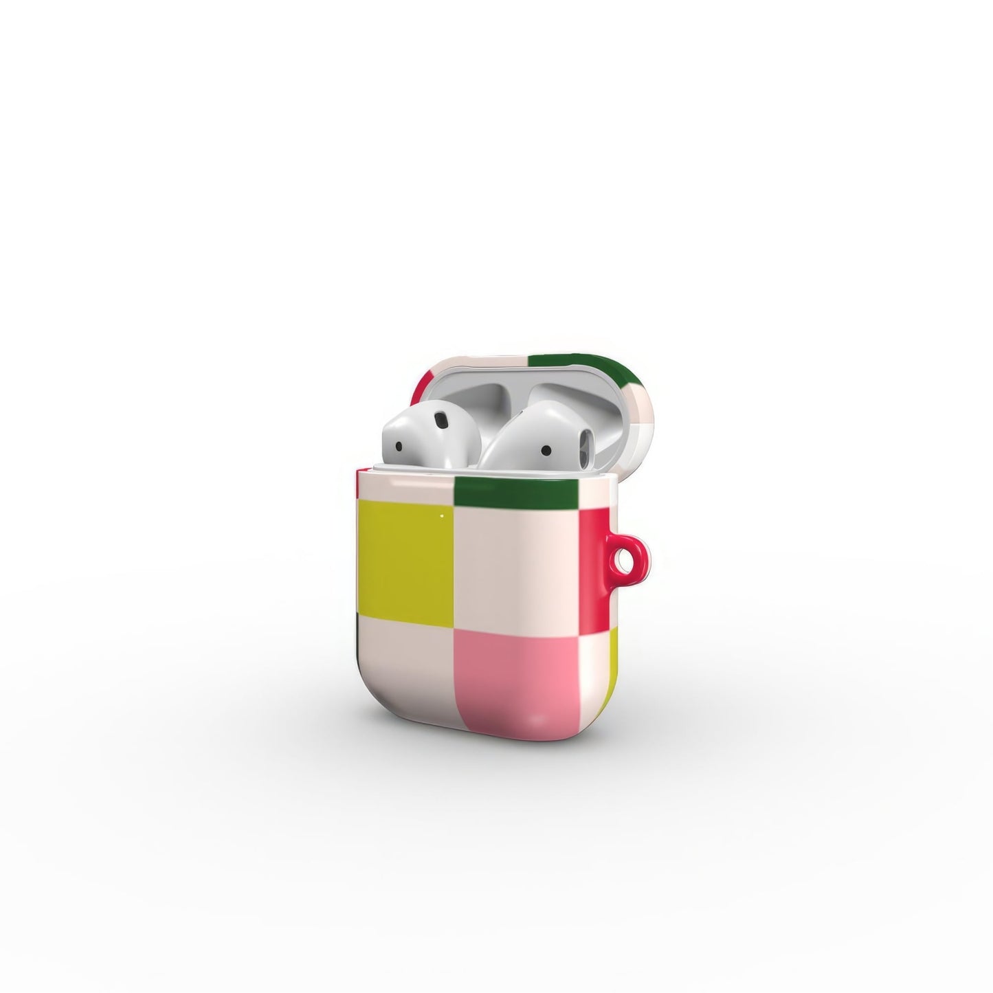Pixel Grid Pink Tough Apple AirPods Case