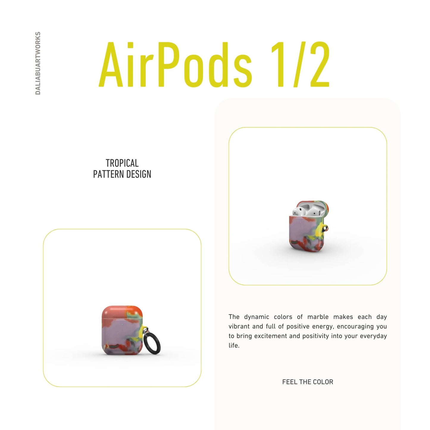 Tropical Tough Apple AirPods Case