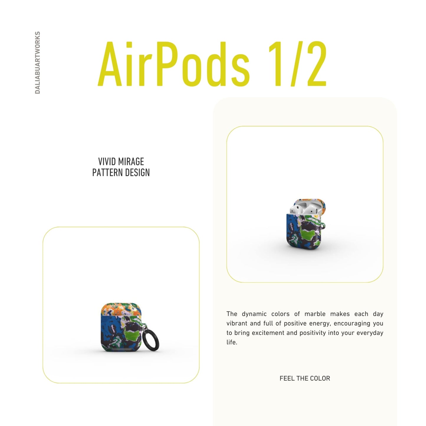 Vivid Mirage Tough Apple AirPods Case