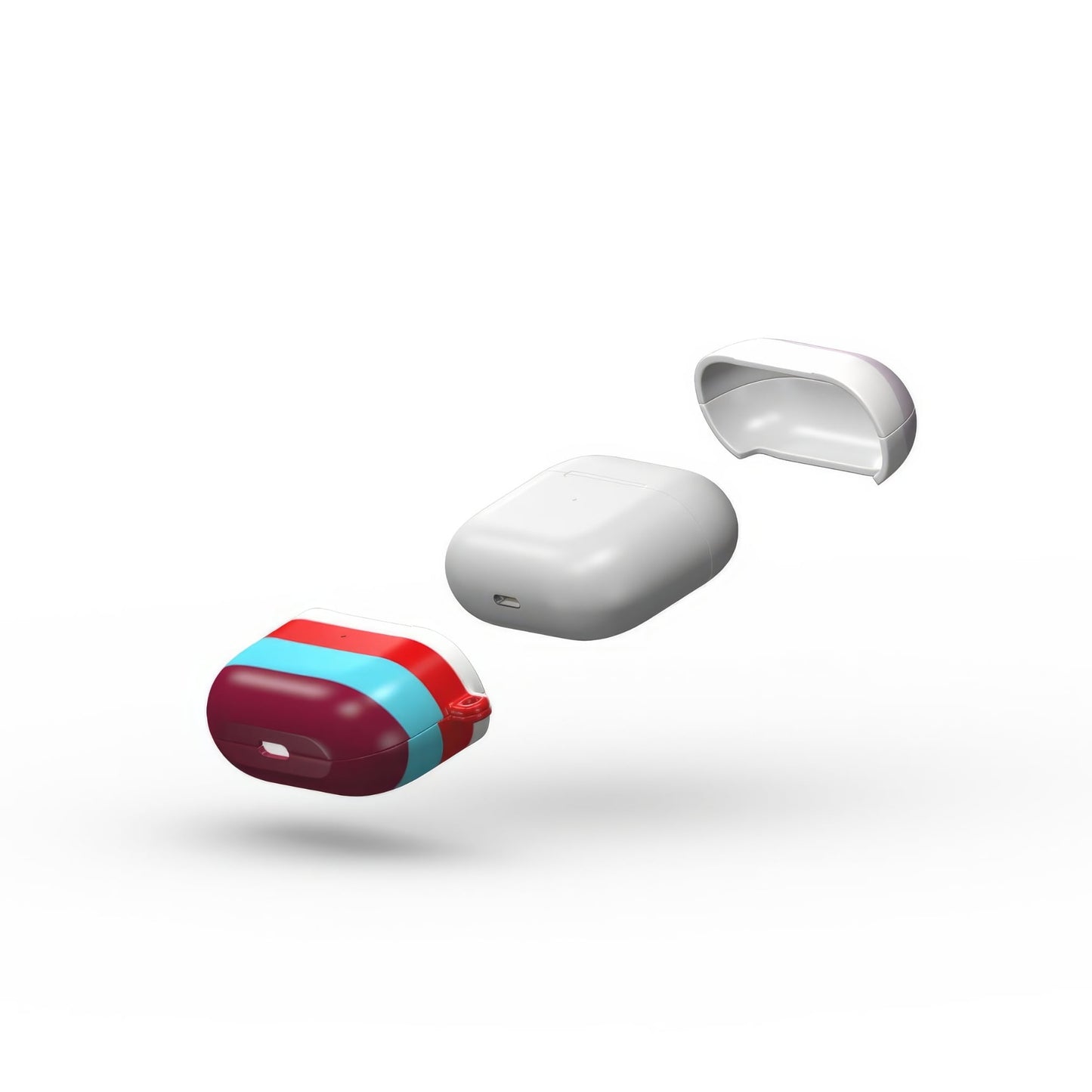 Color Blocks Fuchsia Tough Apple AirPods Case