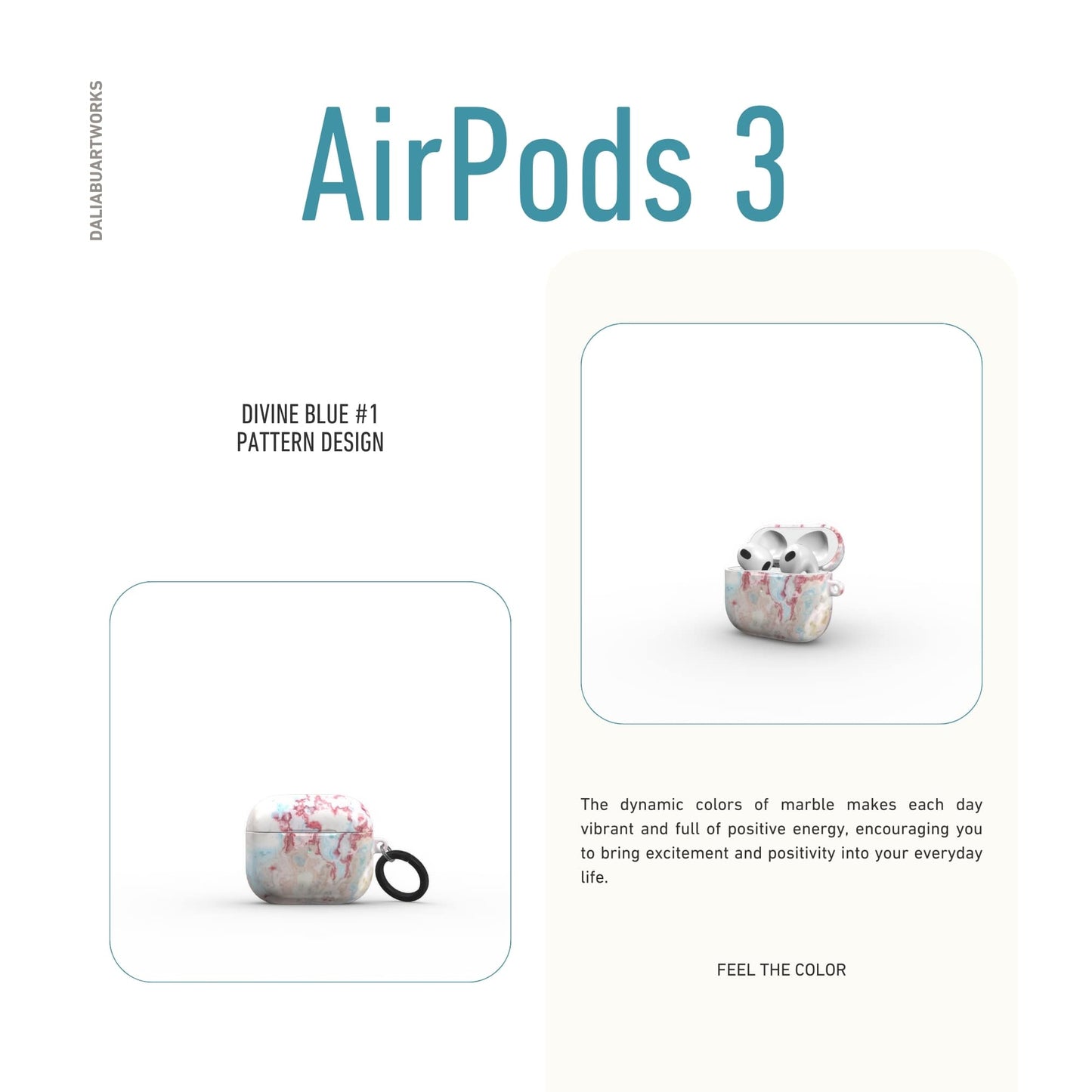 Divine Blue Tough Apple AirPods Case