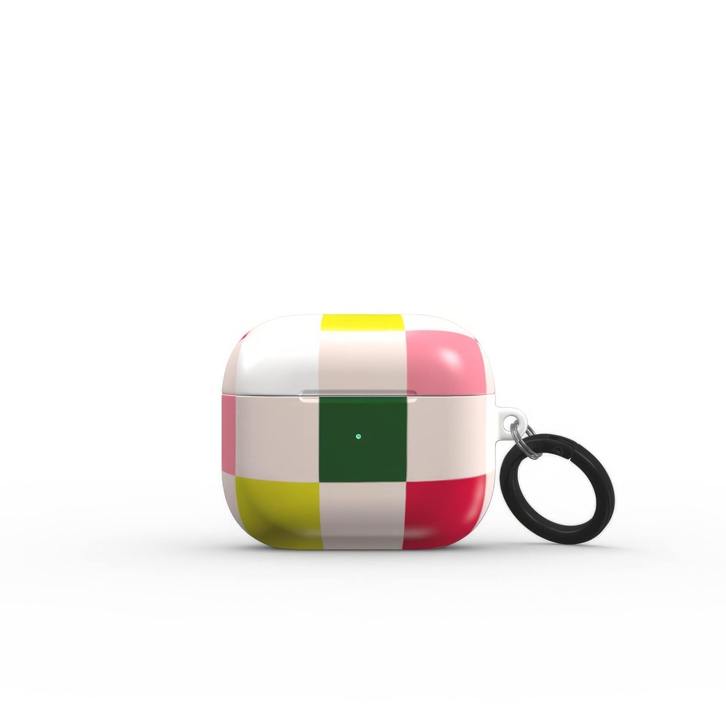 Pixel Grid Pink Tough Apple AirPods Case