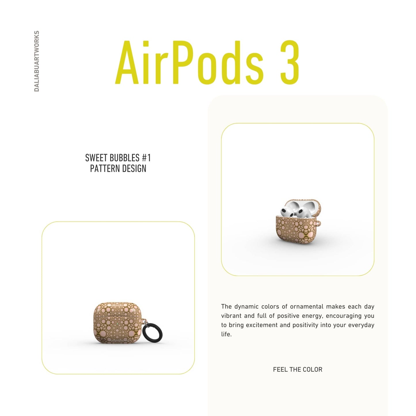 Sweet Bubbles Tough Apple AirPods Case