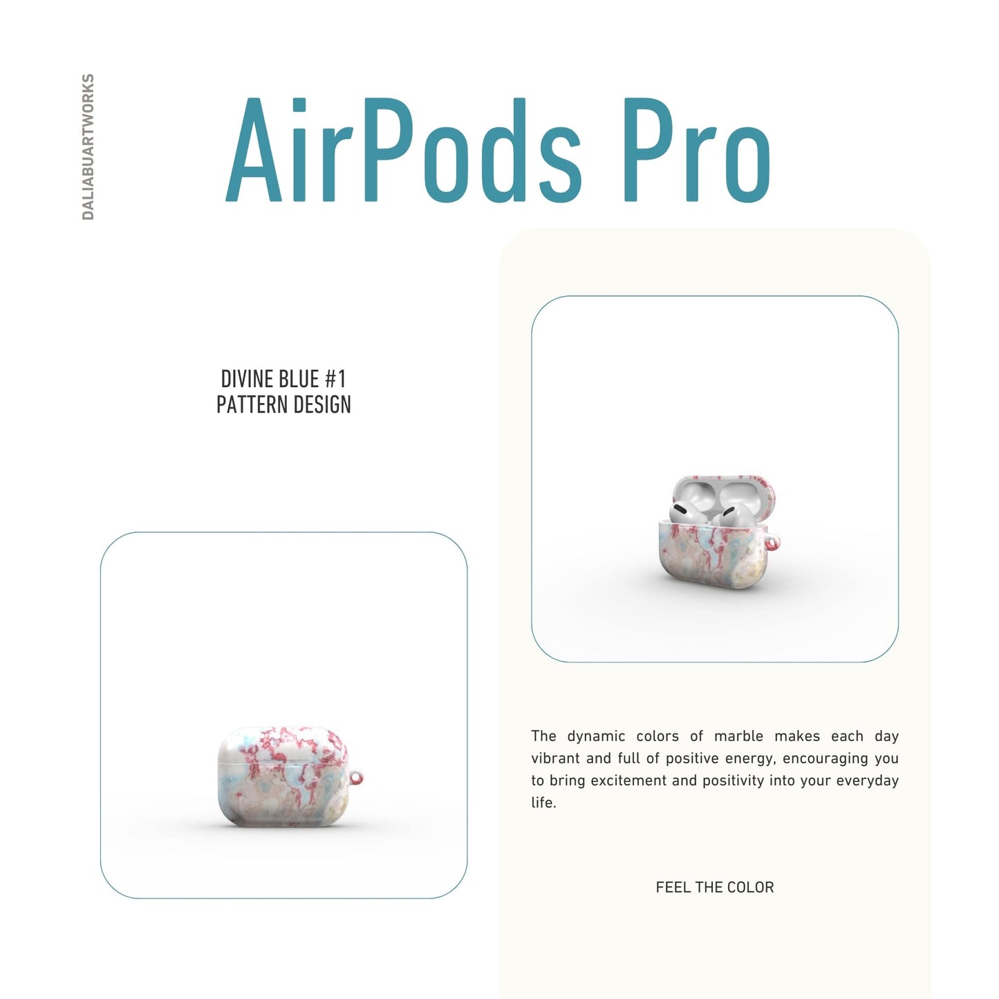 Divine Blue Tough Apple AirPods Case
