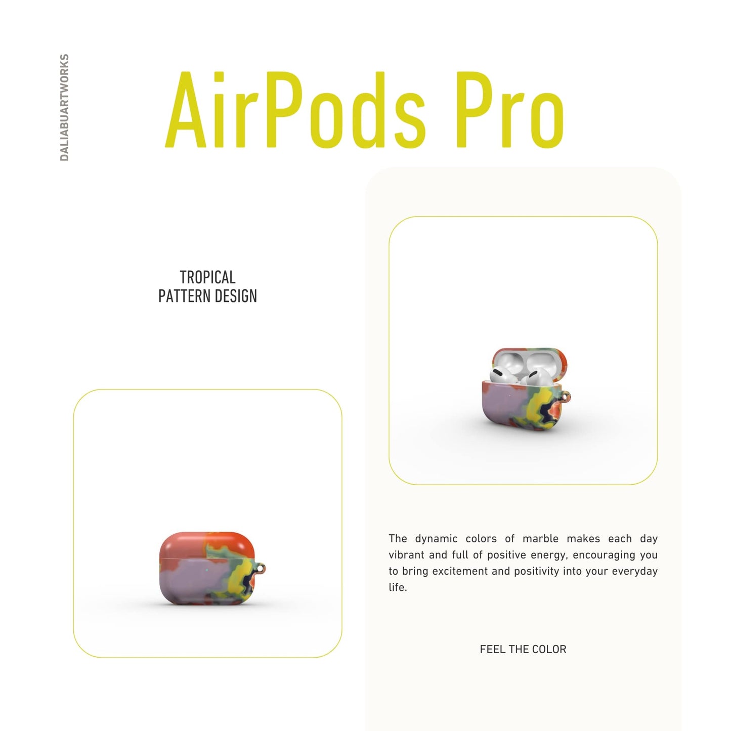 Tropical Tough Apple AirPods Case