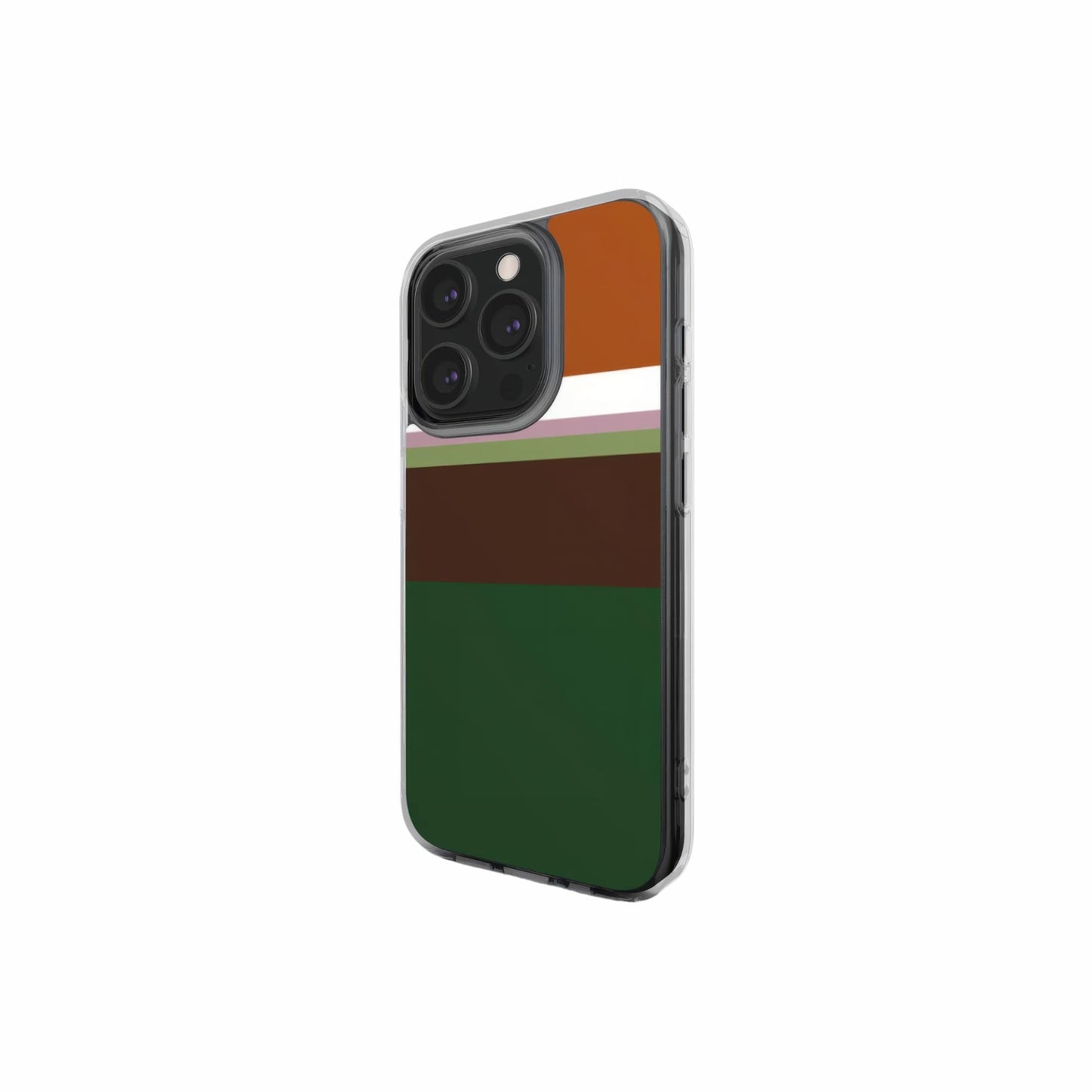 Color Blocks Forest Clear Phone Case