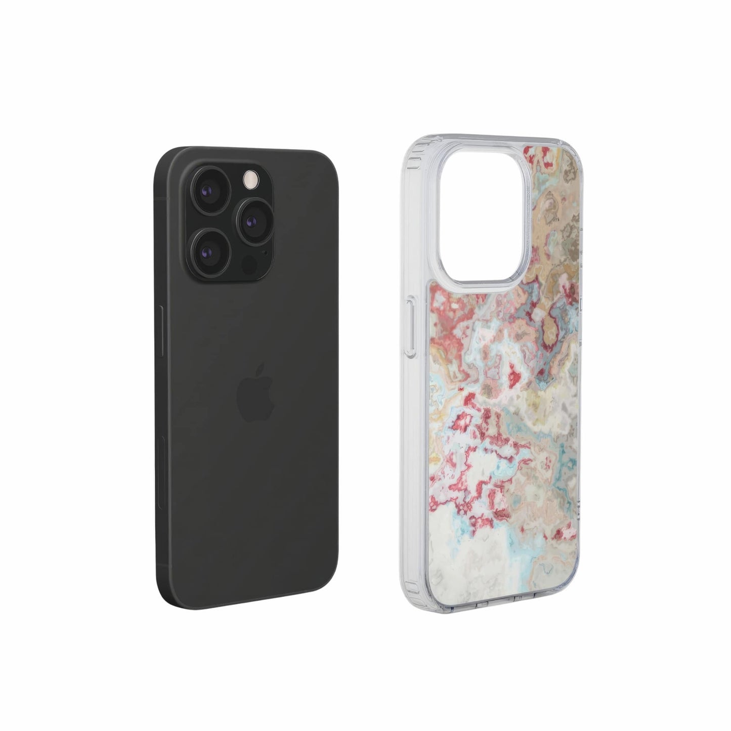 Divine Blue Clear Phone Case