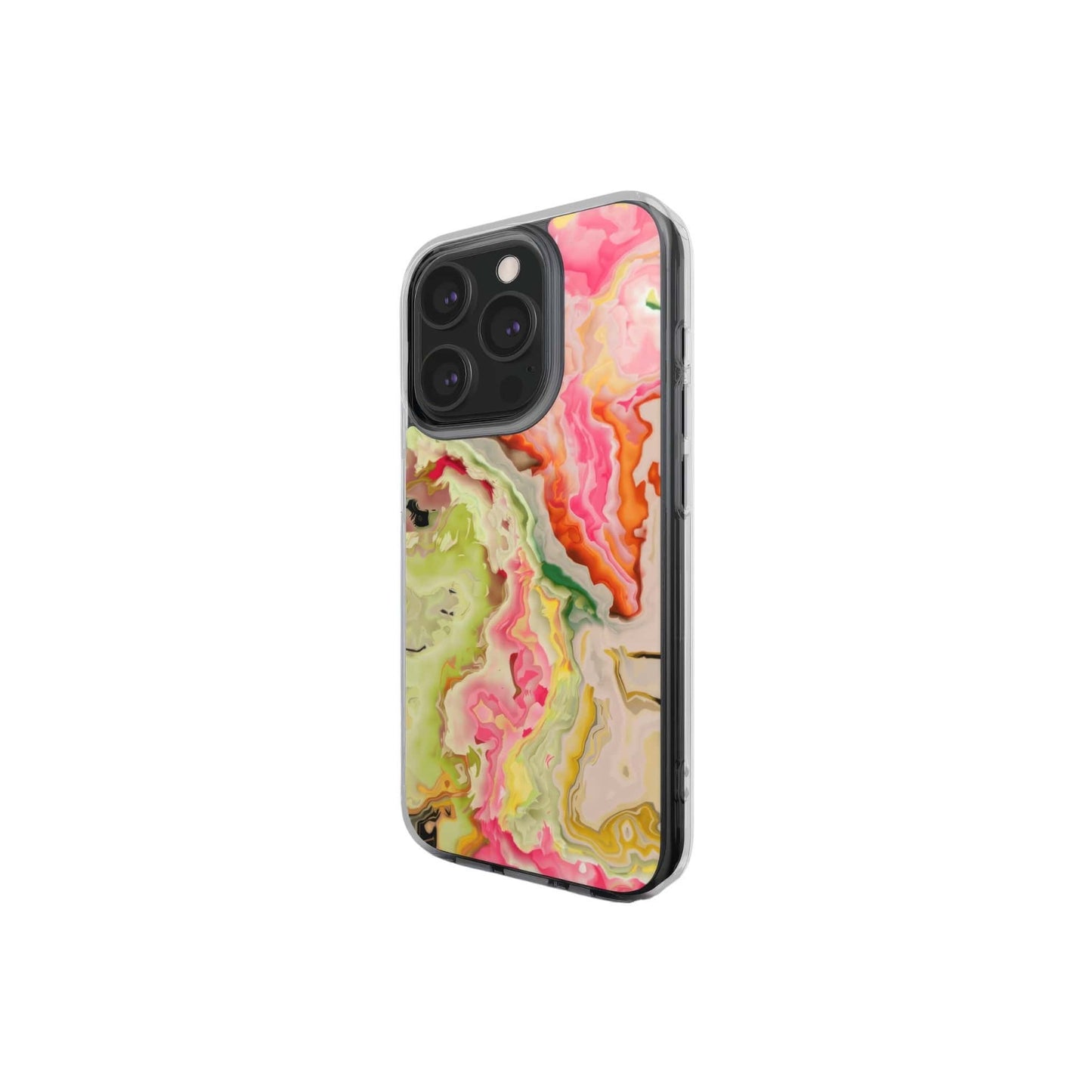 Neon Pink Light Clear Phone Case