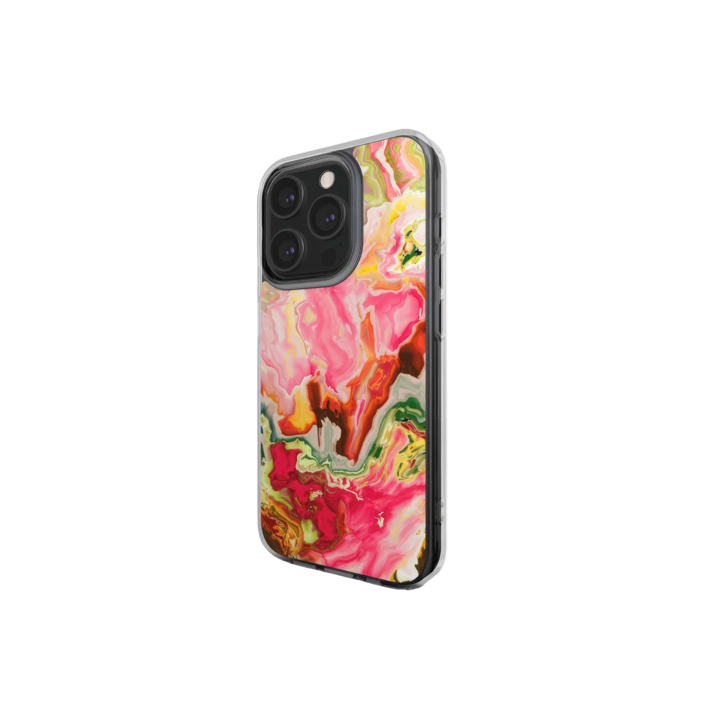 Neon Pink Clear Phone Case