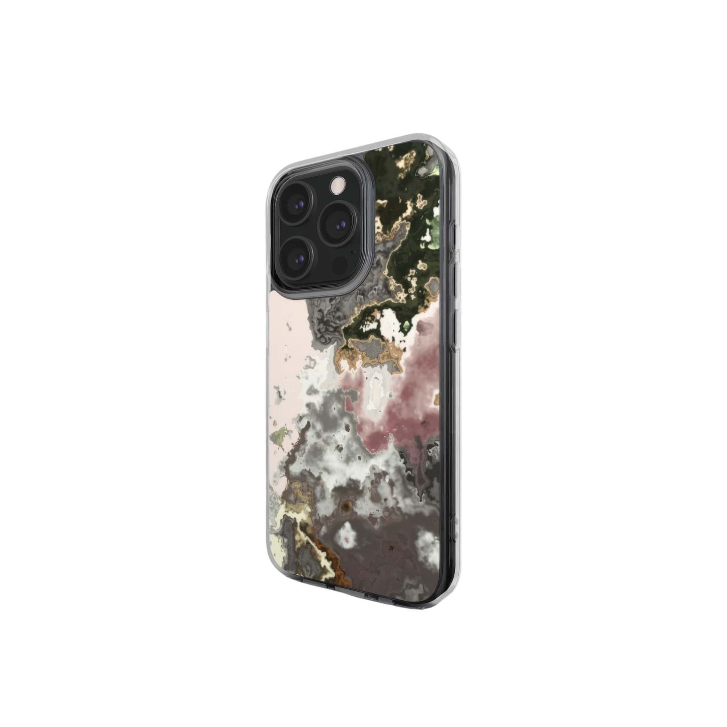 Pink Moss Clear Phone Case