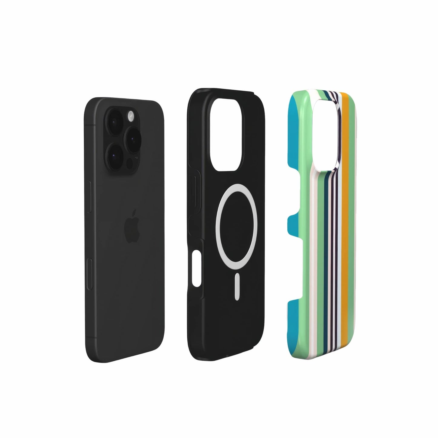 Parallel Flow Mint MagSafe Tough Phone Case