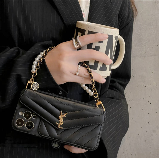YSL Luxurious iPhone Cover（With chain）