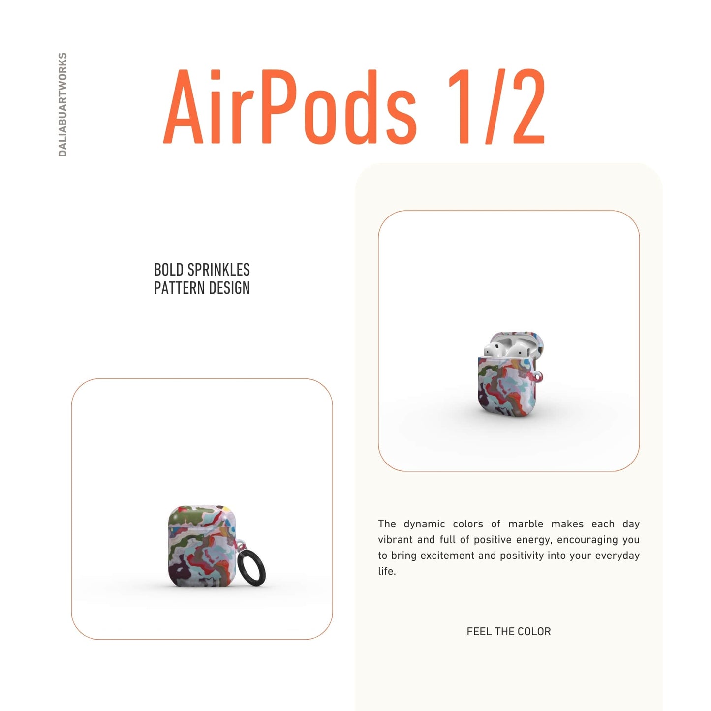 Bold Sprinkles Tough Apple AirPods Case
