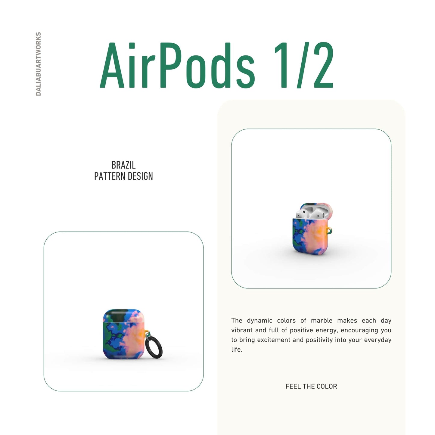 Brazil Tough Apple AirPods Case