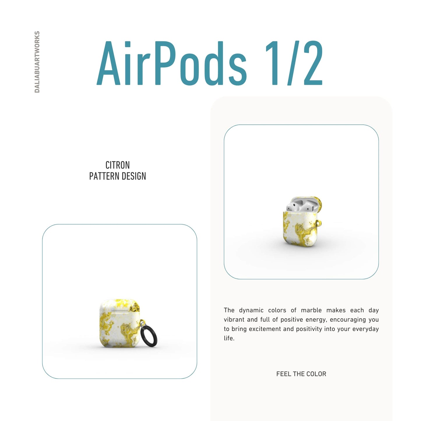 Citron Tough Apple AirPods Case