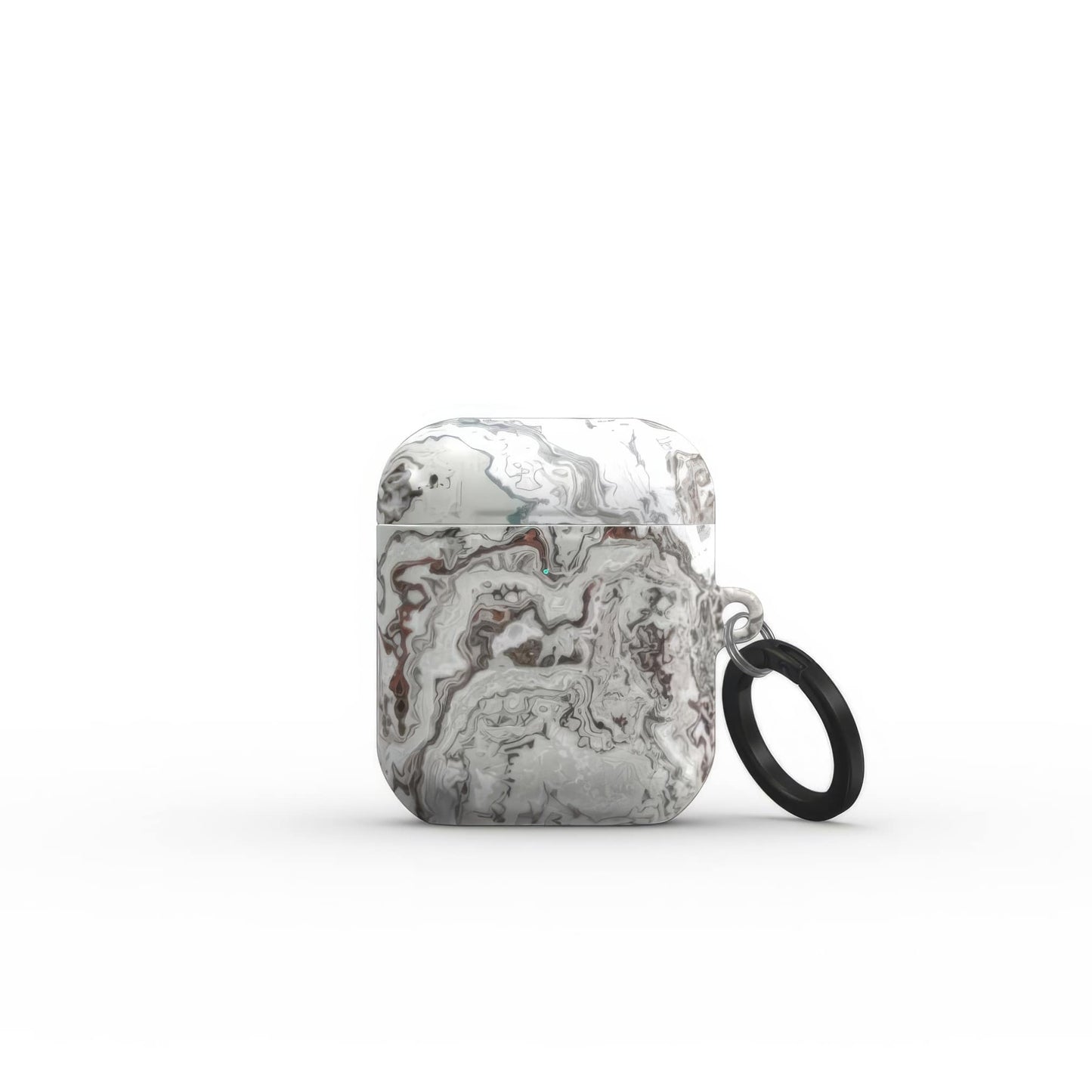 Classic White Marble Tough Apple AirPods Case