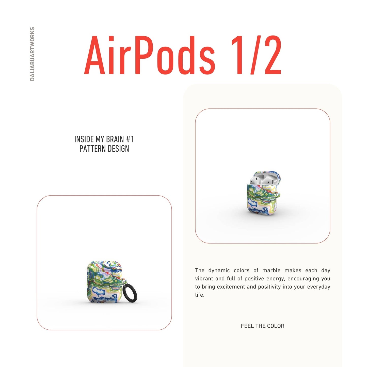 Inside My Brain Tough Apple AirPods Case