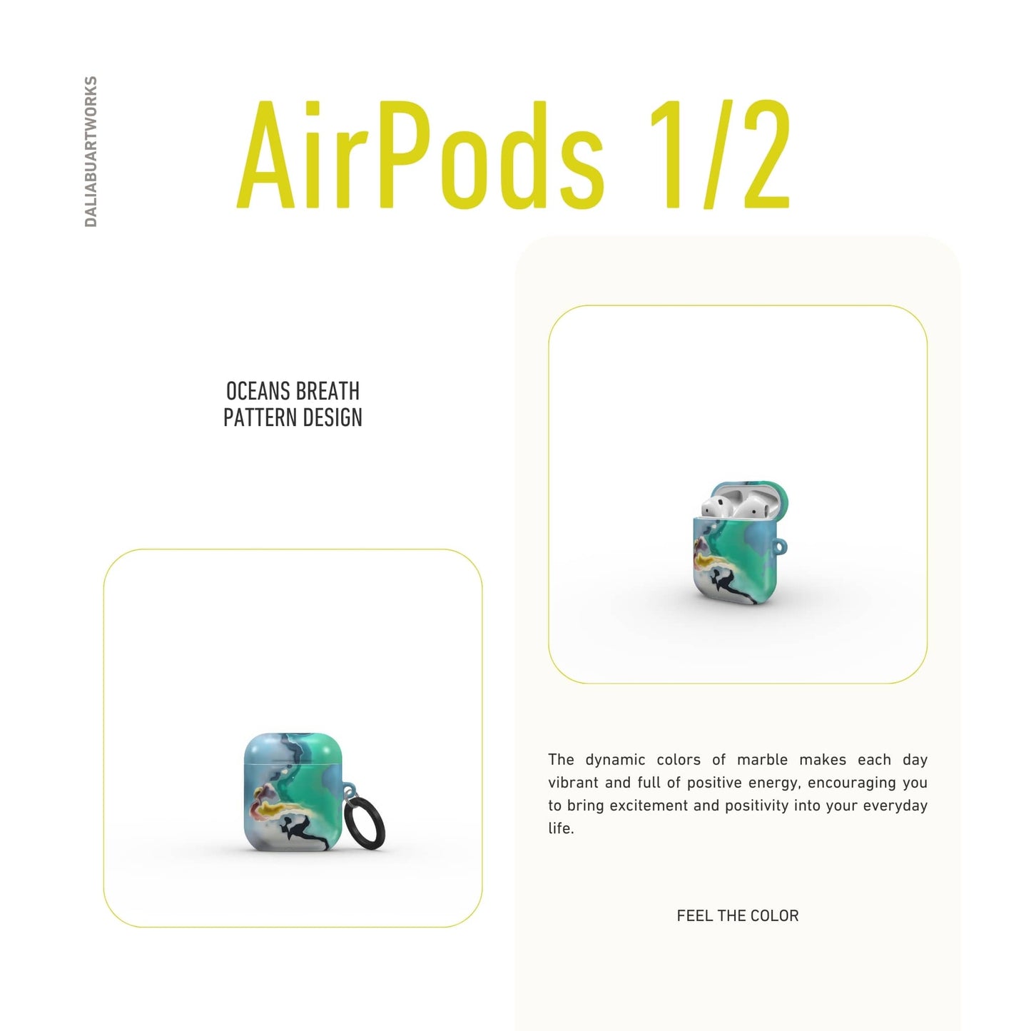 Oceans Breath Tough Apple AirPods Case