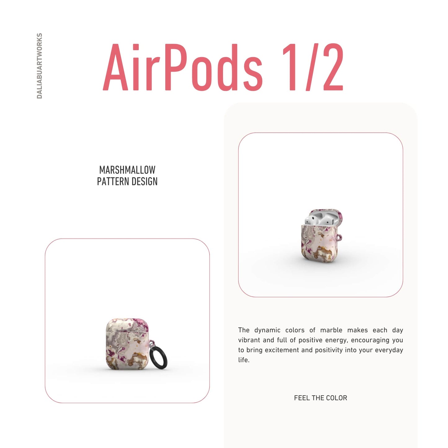 Marshmallow Tough Apple AirPods Case