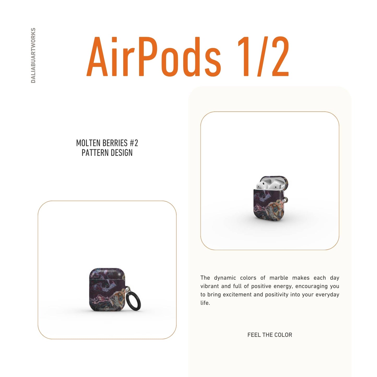 Molten Berries Mix Tough Apple AirPods Case