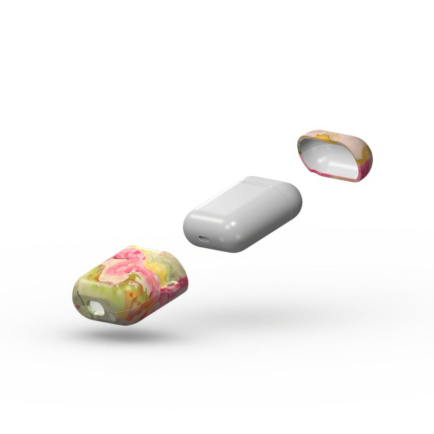Neon Pink Light Tough Apple AirPods Case