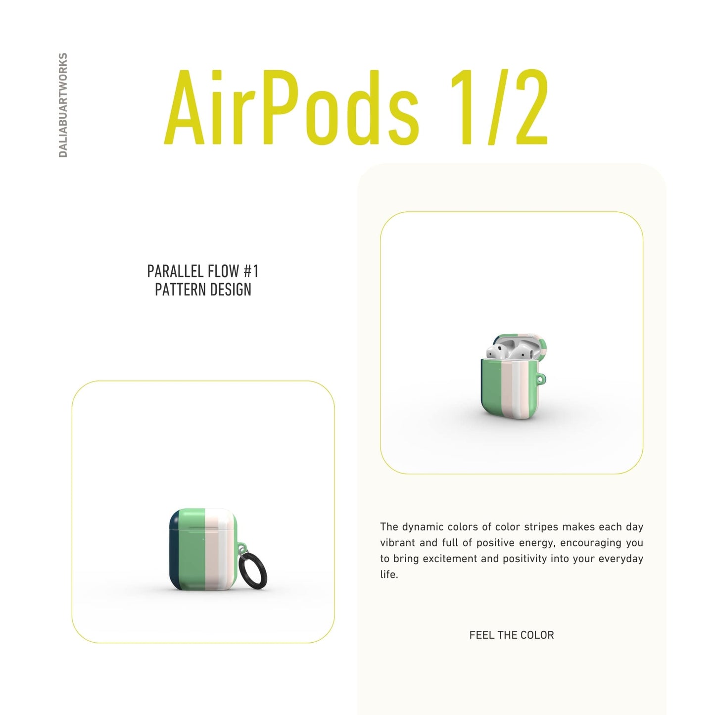 Parallel Flow Mint Tough Apple AirPods Case