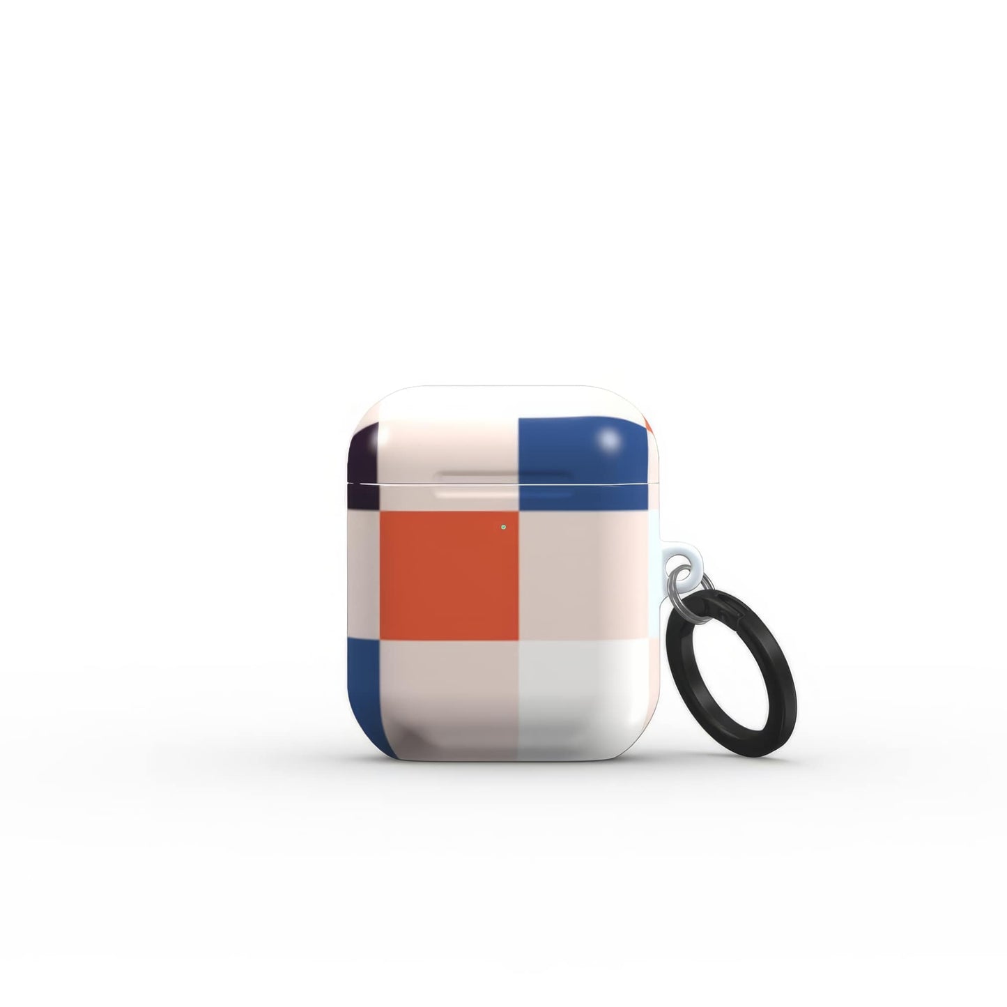 Pixel Grid Blue Tough Apple AirPods Case