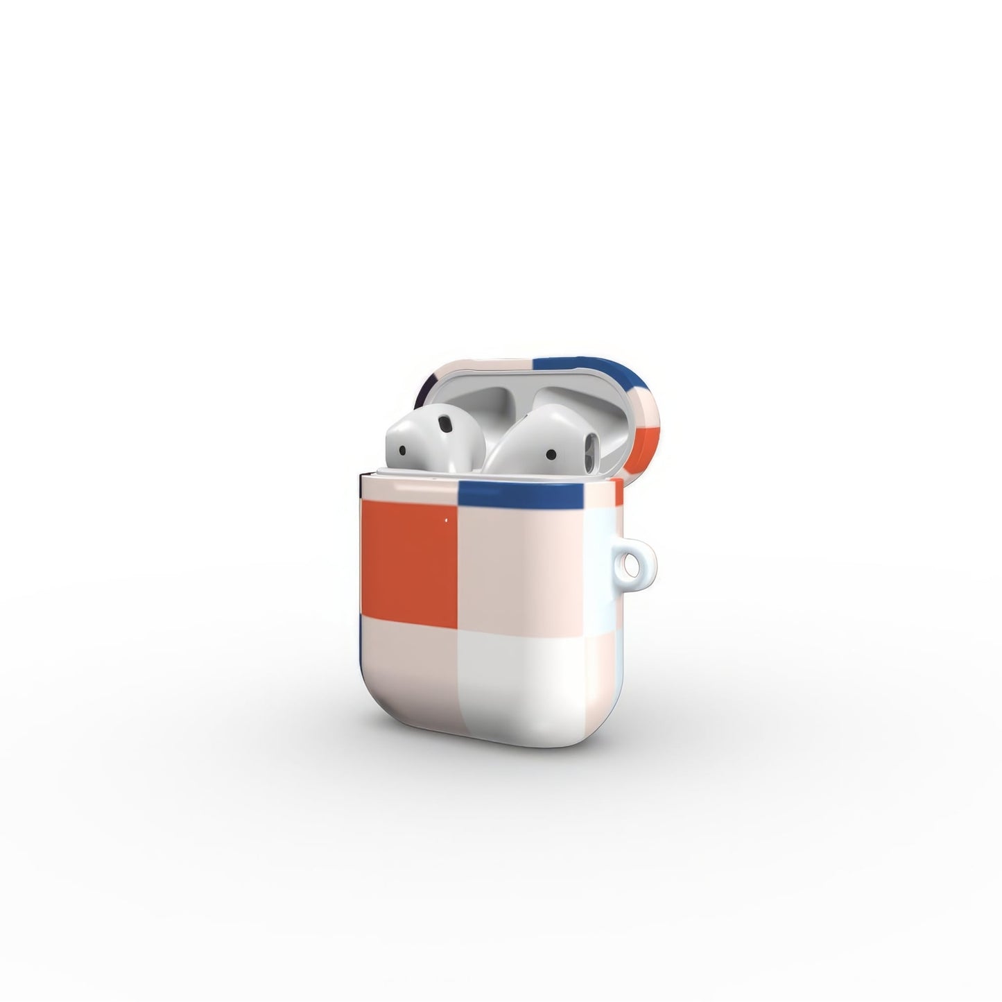 Pixel Grid Blue Tough Apple AirPods Case