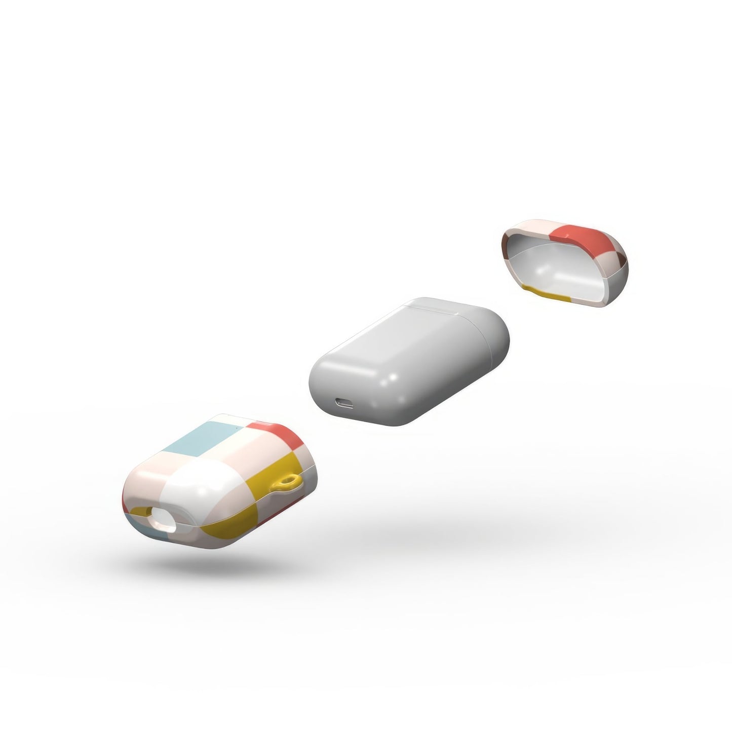 Pixel Grid Vintage Tough Apple AirPods Case