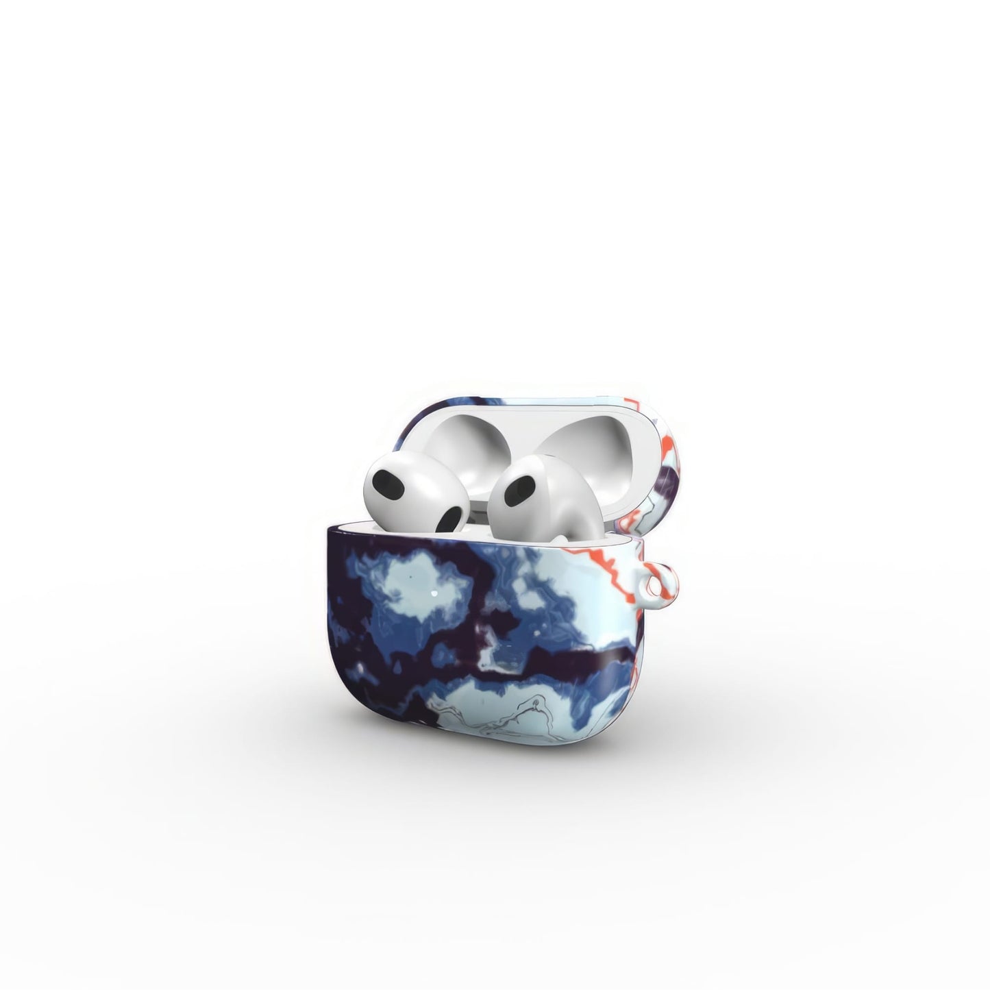 Blue Marble Veins Tough Apple AirPods Case