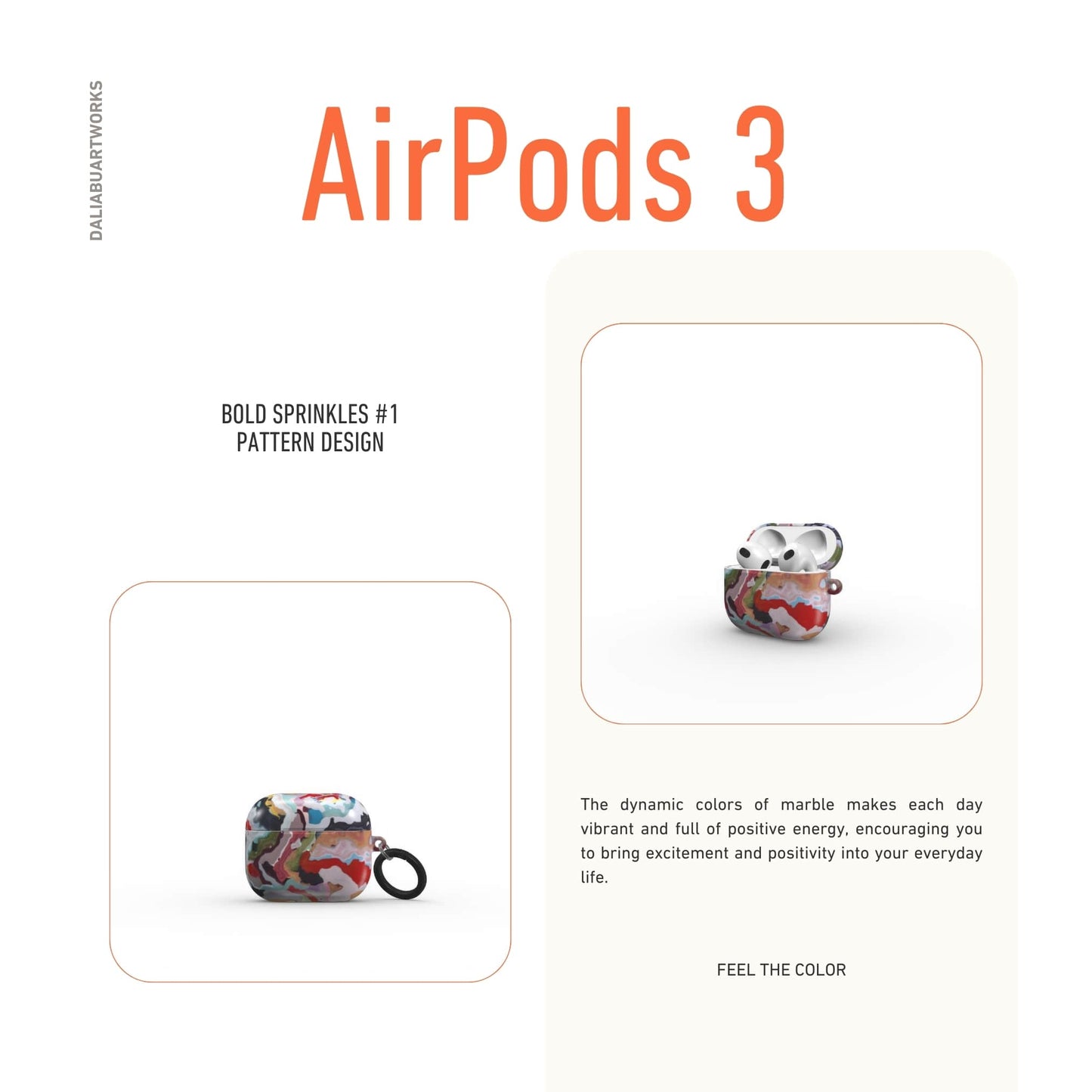 Bold Sprinkles Tough Apple AirPods Case