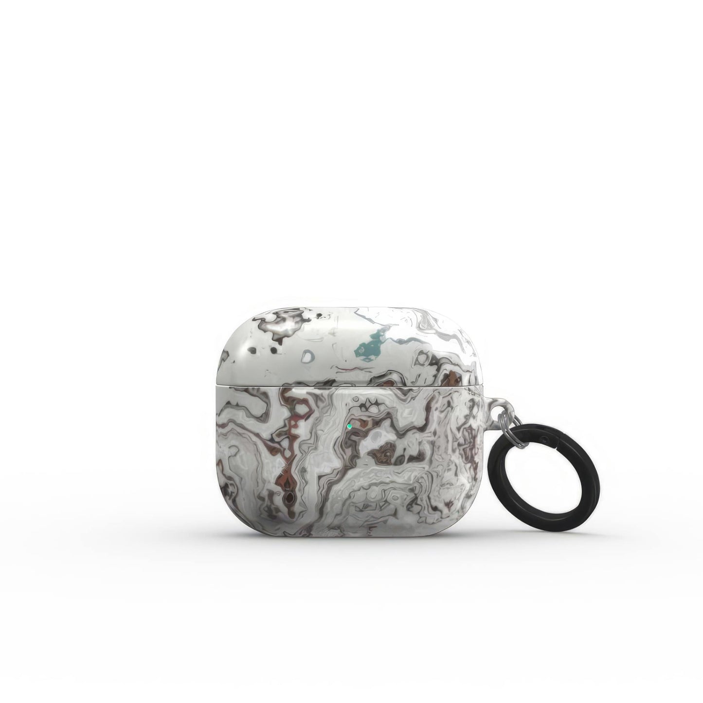Classic White Marble Tough Apple AirPods Case