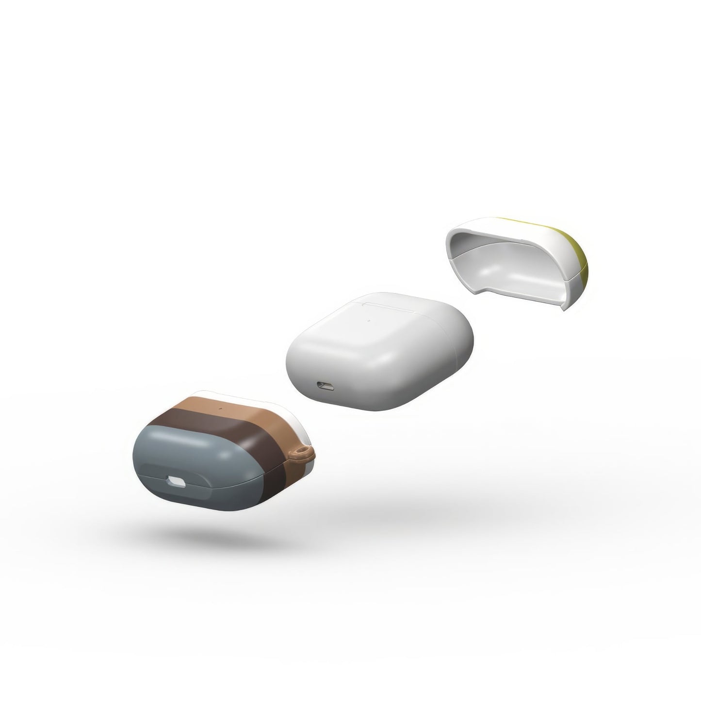 Color Blocks Gray Tough Apple AirPods Case