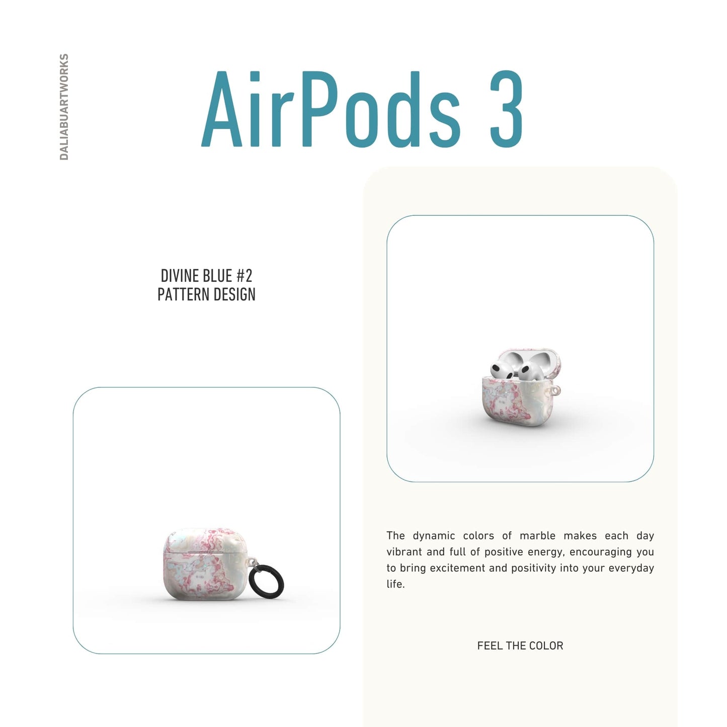 Divine Blue River Tough Apple AirPods Case