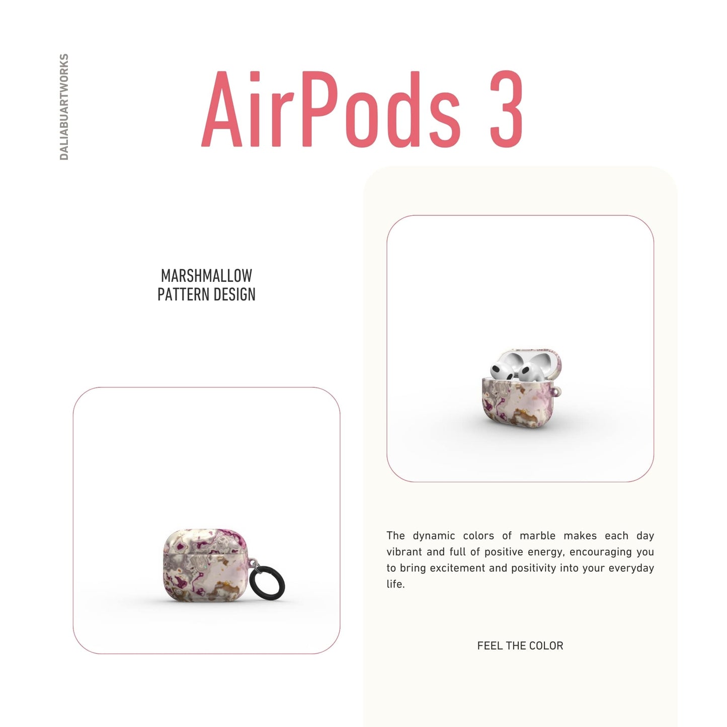 Marshmallow Tough Apple AirPods Case