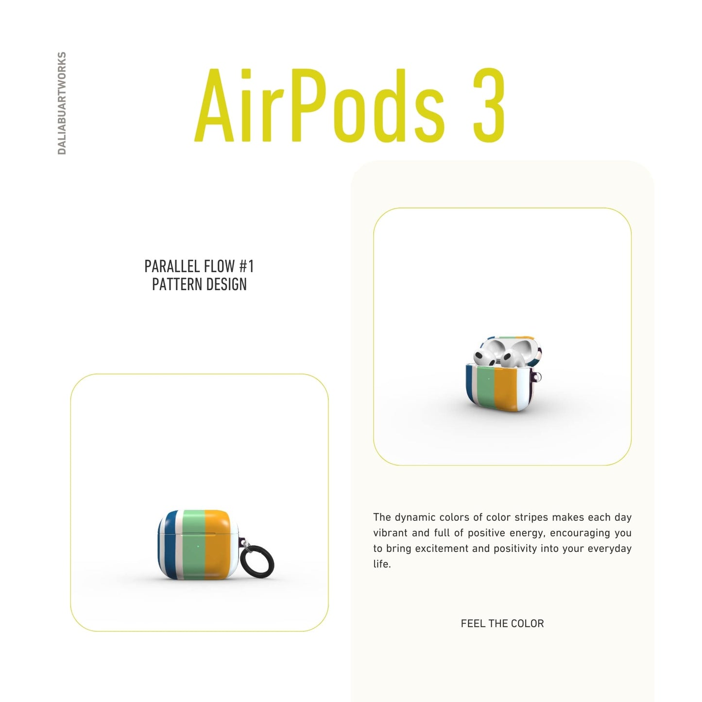 Parallel Flow Mint Tough Apple AirPods Case
