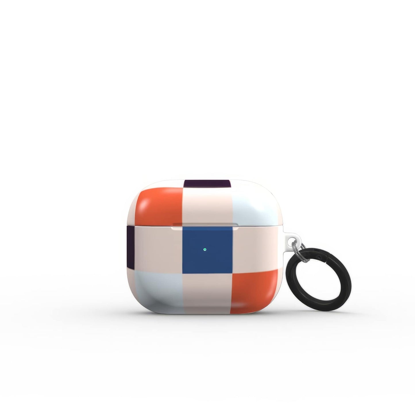 Pixel Grid Blue Tough Apple AirPods Case