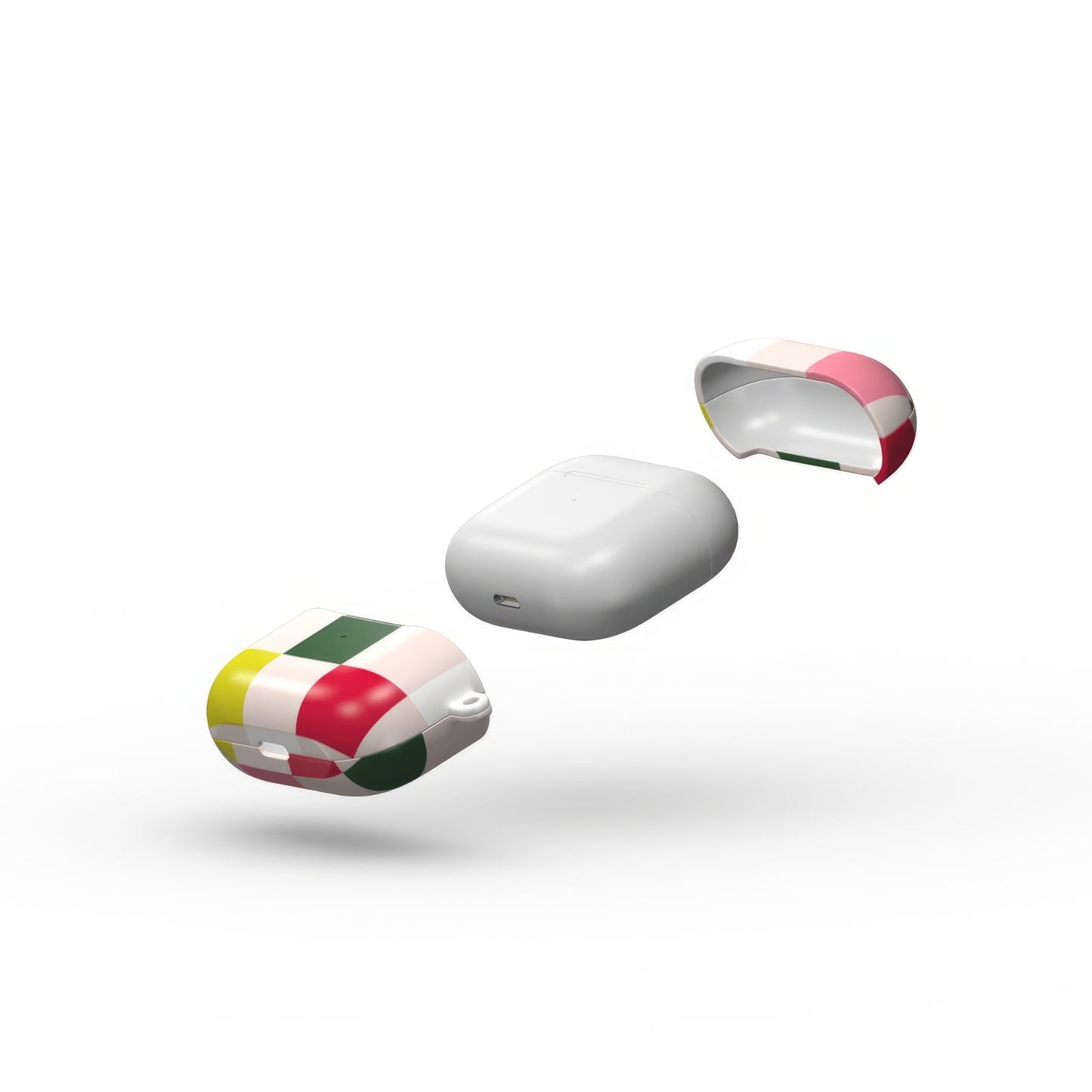 Pixel Grid Pink Tough Apple AirPods Case