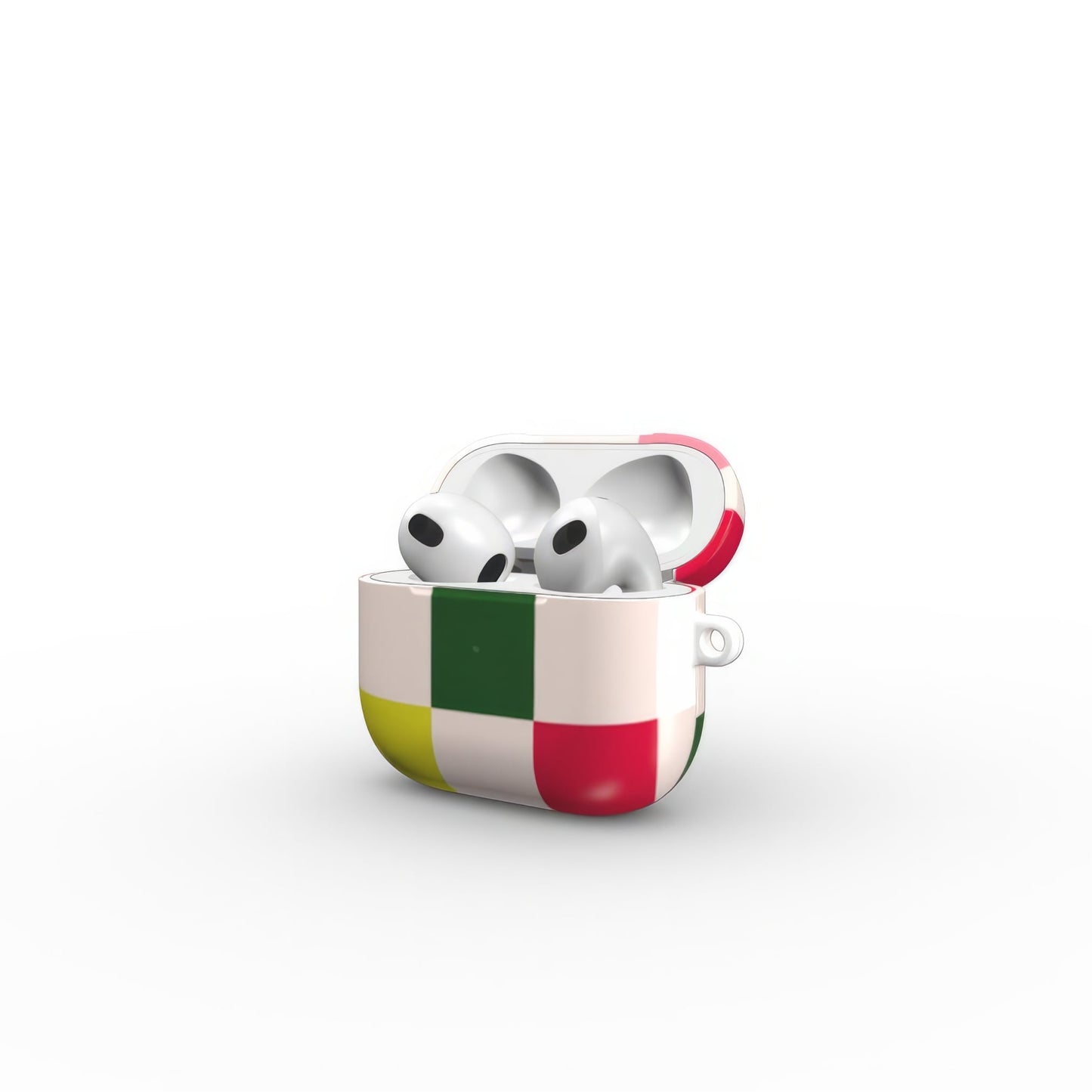 Pixel Grid Pink Tough Apple AirPods Case