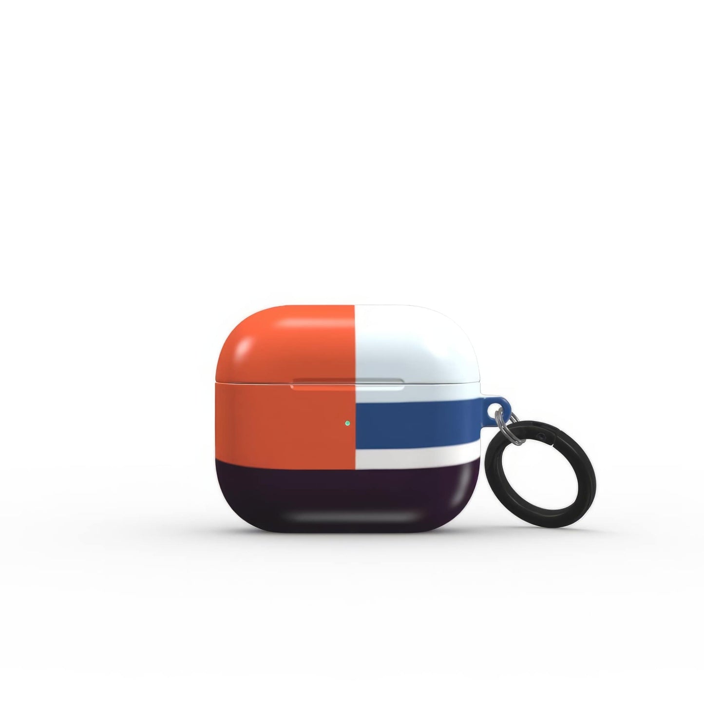 Retro Stripes Blue Tough Apple AirPods Case