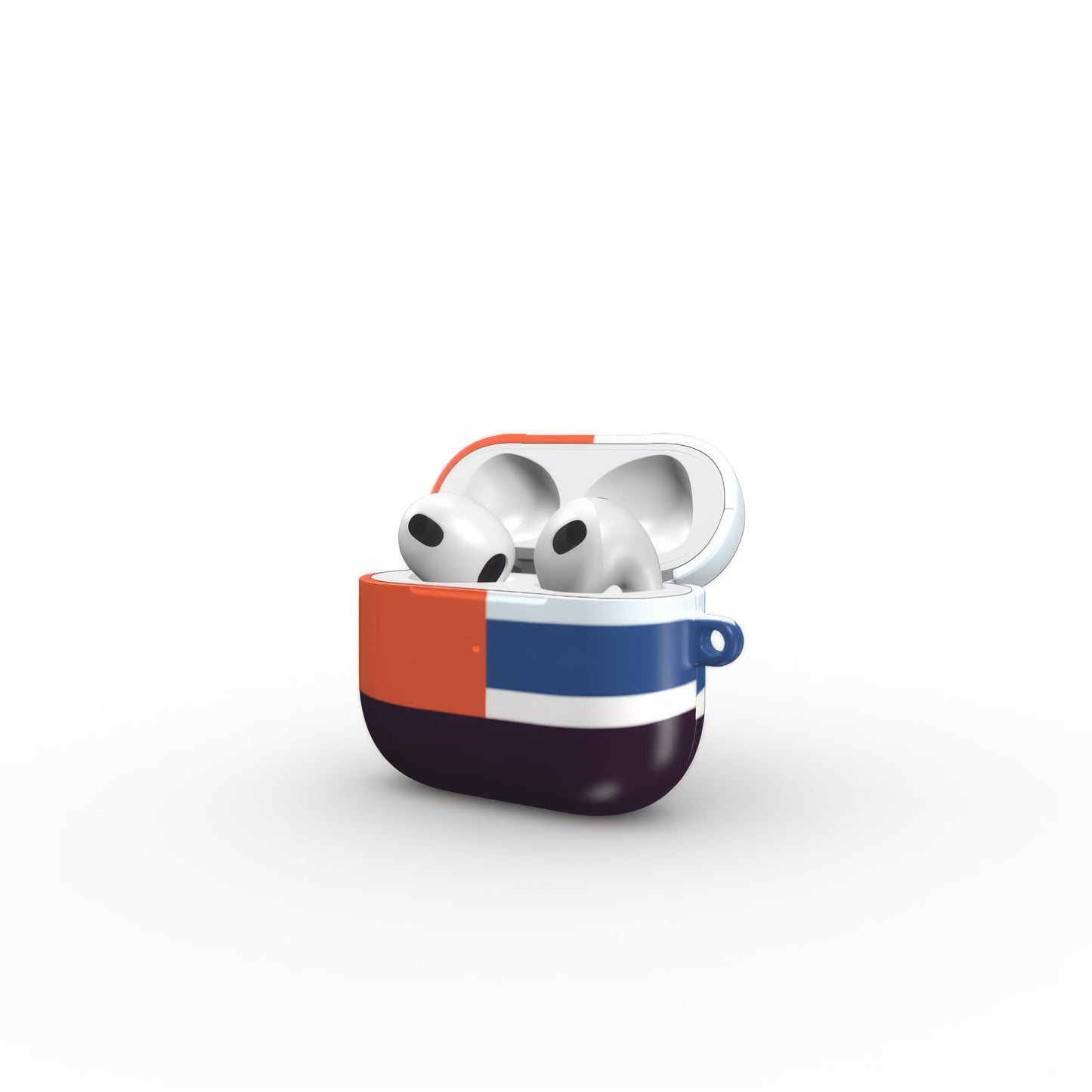 Retro Stripes Blue Tough Apple AirPods Case