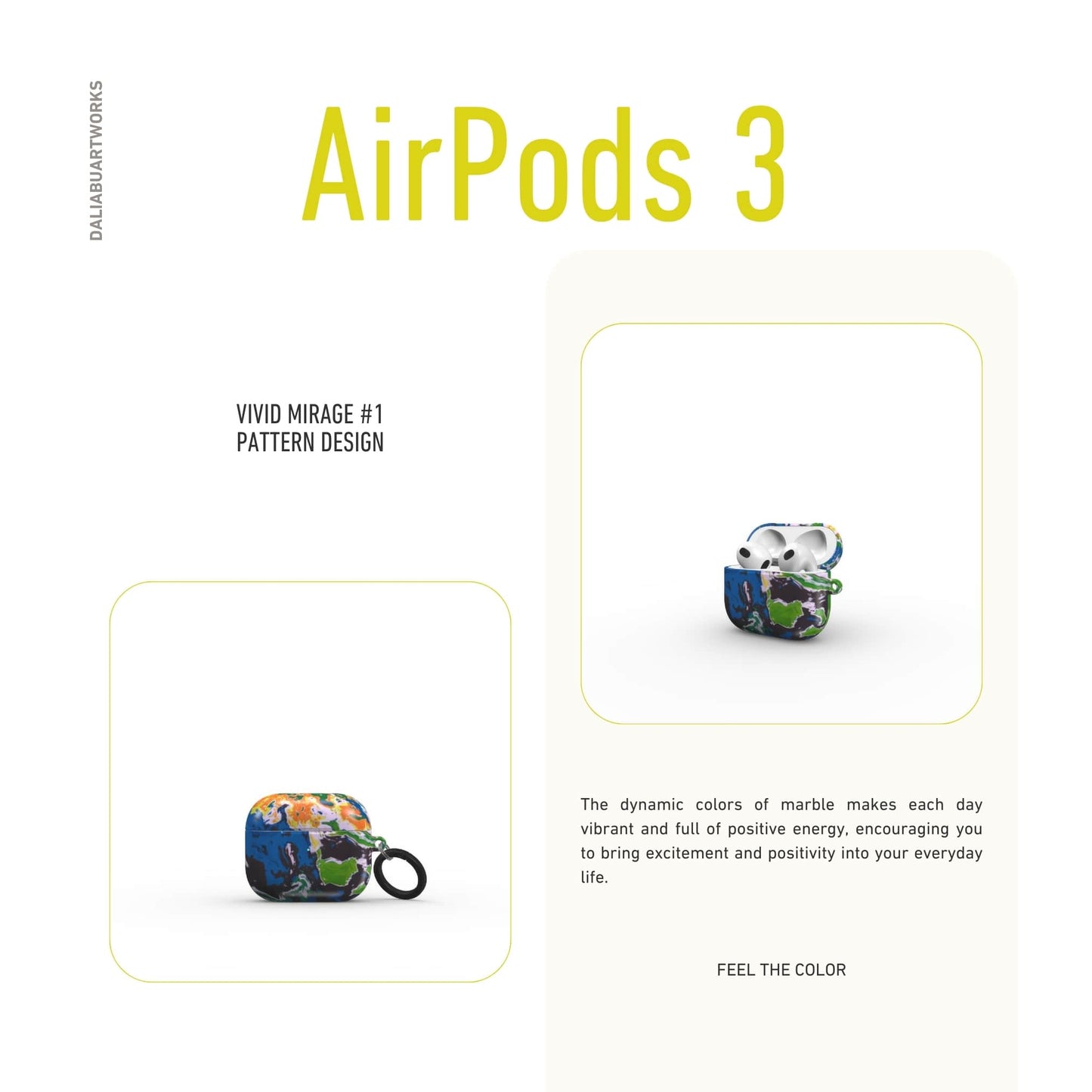 Vivid Mirage Tough Apple AirPods Case