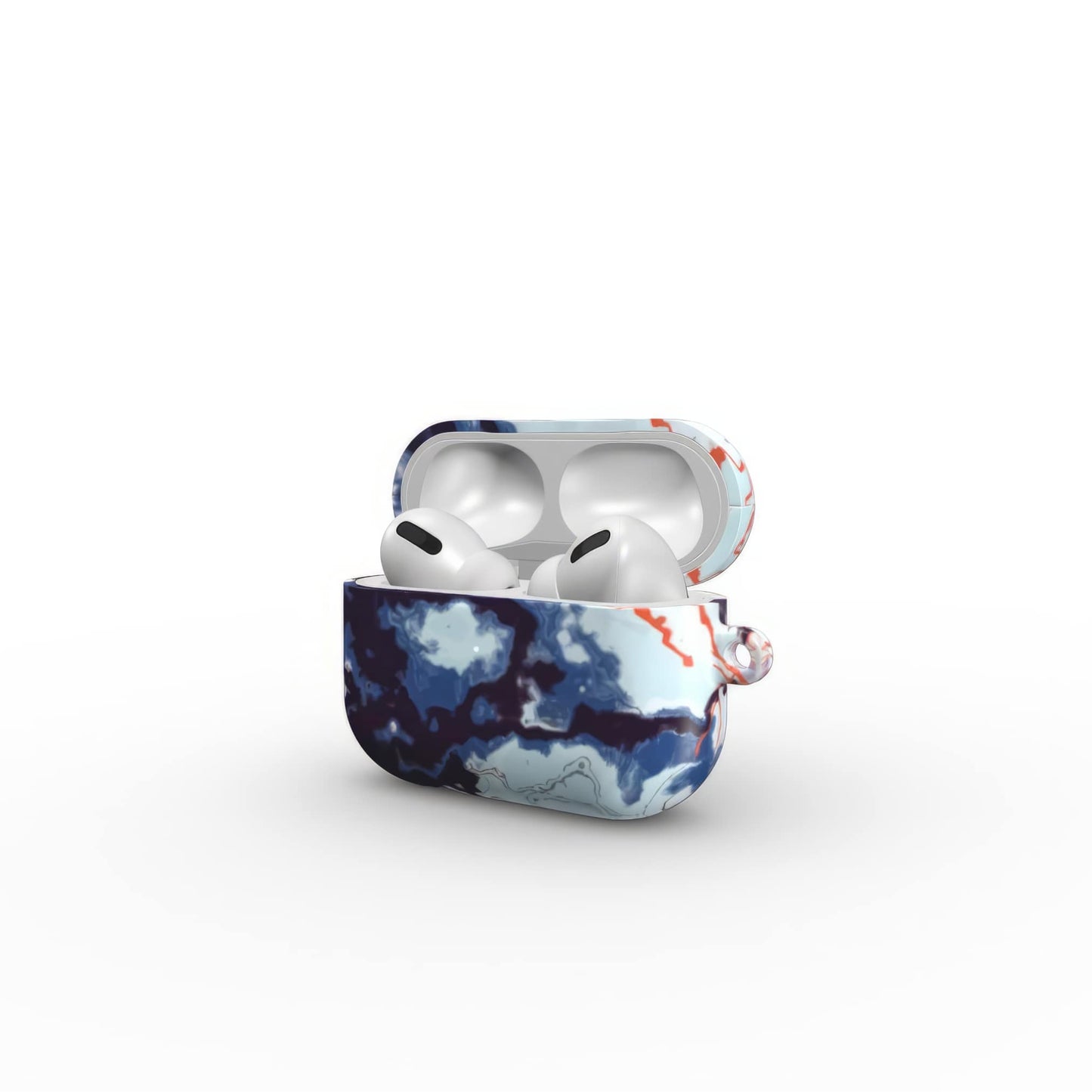 Blue Marble Veins Tough Apple AirPods Case