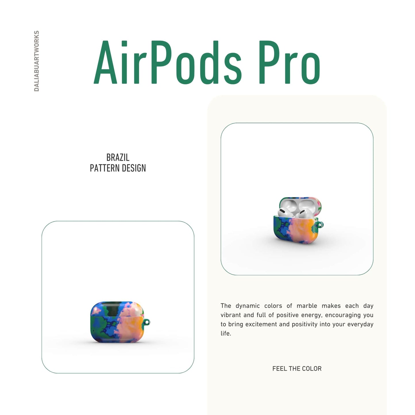 Brazil Tough Apple AirPods Case