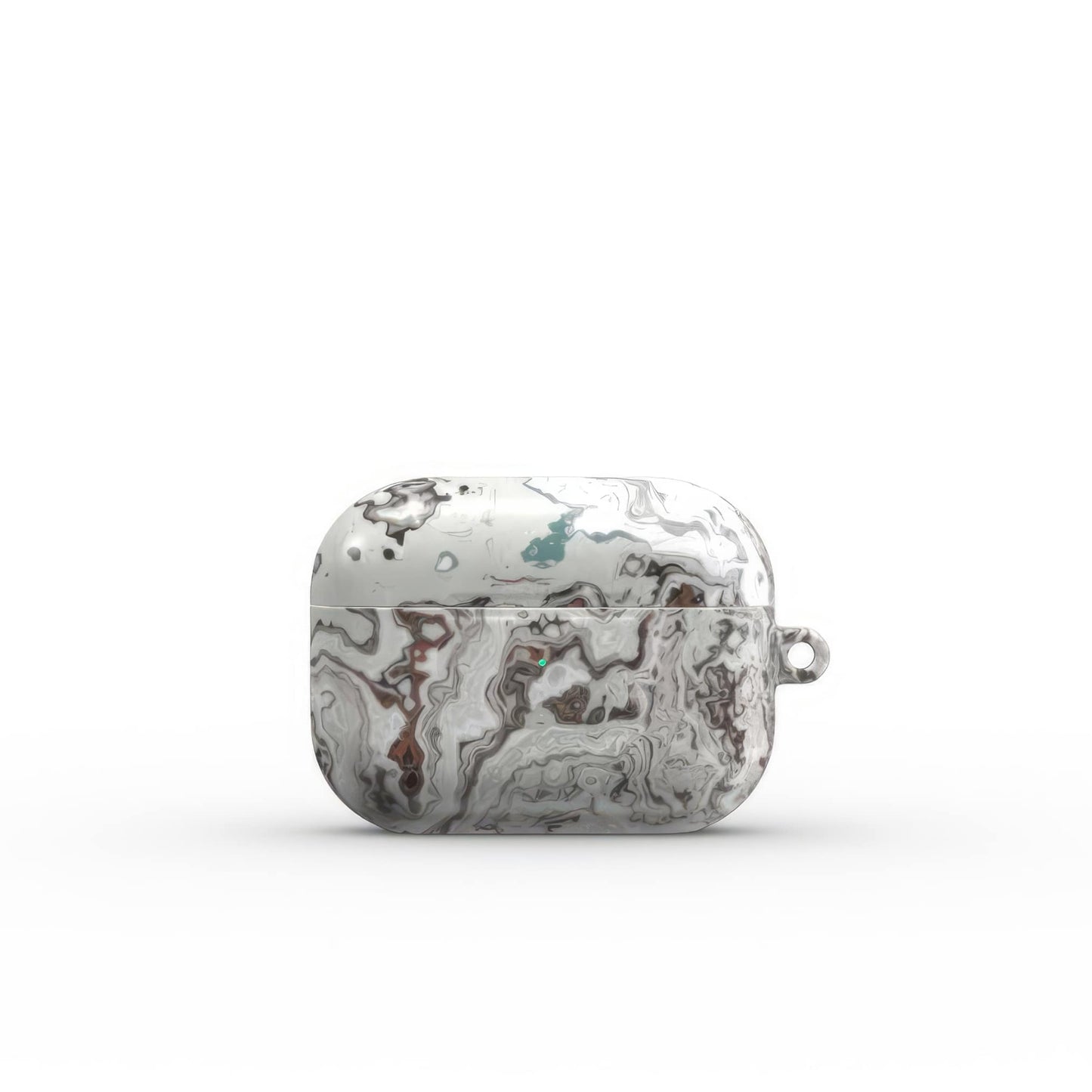 Classic White Marble Tough Apple AirPods Case